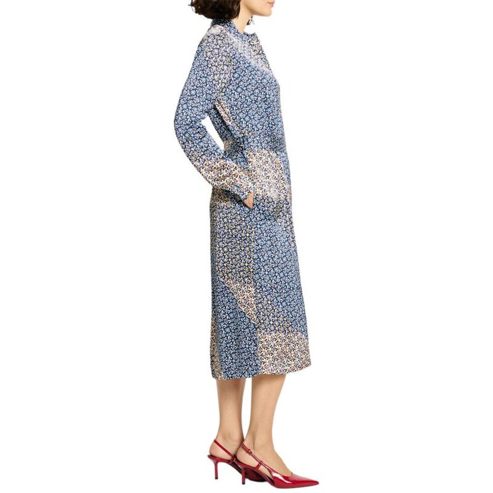 Nic+Zoe Womens  Monogram Mix Blair Dress, Blue - Picture 3 of 4